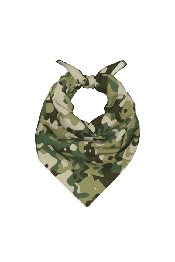 Bandana Square Scarf Headscarf Hair Neck Headwrap Fashion Accessory for Bag Wedding Party Daily Wear , Military Camouflage Green Camo