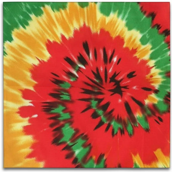 Fly Flags Bandana - Tie Dye - 21" x 21" - Cotton