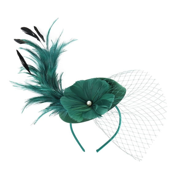 Bandanas for Women Fascinator Wedding Hat Flower Pillbox Hat Tea Party Headband Clip Head Scarf for Women Multicolor One Size