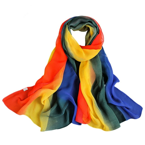 Bandanas for Women Gradient Color Long Scarf Elegant Etiquette ...