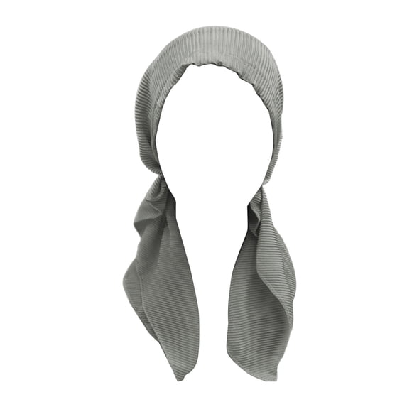 Bandanas for Women Women's Ethnic Pre-Tied Braid Turban Hat Head Wrap Head Scarf for Women Gray One Size
