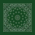 thumbnail image 1 of Bandanna Co Paisley, Hunter Green, 22" x 22" (2nd), 1 of 1