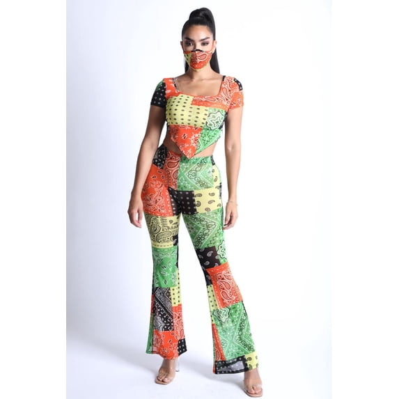 Bandanna Patchwork Mesh Set
