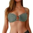 thumbnail image 1 of Bandeau Bikini Top For Women Strapless Swimsuit Tops Bathing Suit Tops With Shoulder Straps, 1 of 6