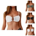 thumbnail image 1 of Bandeau Bikini Top for Women Strapless Swimsuit Top with Removable Shoulder Straps Supportive Padded Bathing Suit Top, 1 of 6