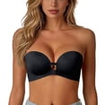 thumbnail image 1 of Bandeau Bra for Women Strapless Front Closure Bra Non Seamless Backless Smoothing Every Day Wear, 1 of 7
