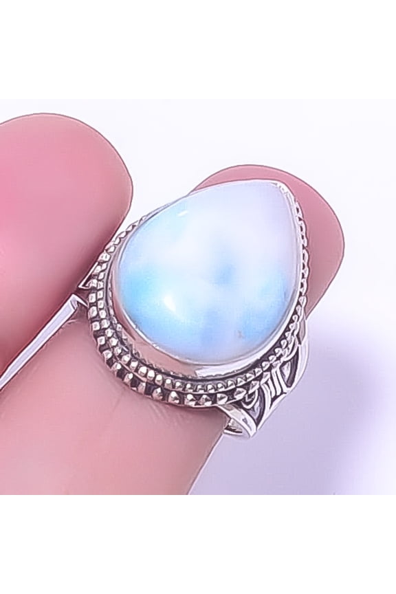 Banded Agate Gemstone 925 Silver Plated Handmade Jewelry Vintage Ring s.8 A39, Valentine's Day Gift, Birthday Gift, Beautiful Jewelry For Woman