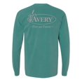 thumbnail image 1 of Banded Avery Signature Sea Foam Long Sleeve Tee in Large Size, 1 of 2