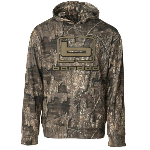 Banded Banded Camo Logo Hoodie Timber in size Small