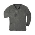 thumbnail image 1 of Banded Brush Creek Henley Long Sleeve Shirt - Charcoal, 1 of 1