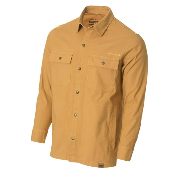 Banded Canvas Camp Shirt-Jacket Duck in size Medium
