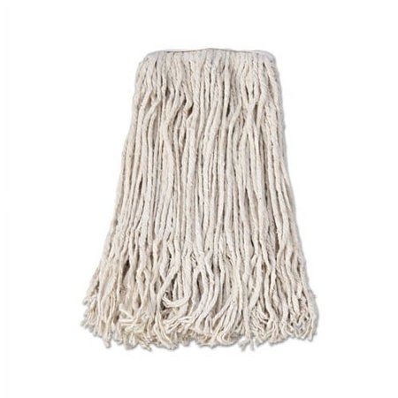 Banded Cotton Mop Head 24, White, 12/Carton