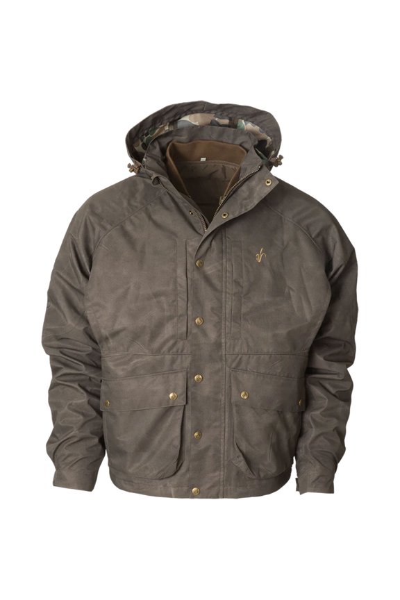 Men's Heritage Hybrid Marsh Brown Wader Jacket, Size: S (A1010049-MB-S)