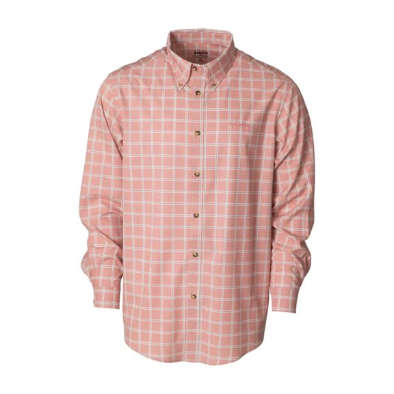 Banded Hustle Performance Shirt Ash Red Check in size 3X-Large