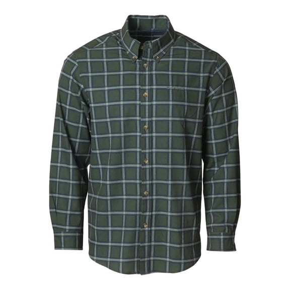 Banded Hustle Performance Shirt Dark Olive Plaid in size 3X-Large