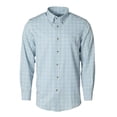 thumbnail image 1 of Banded Hustle Performance Shirt Light Blue Check in size 3X-Large, 1 of 1