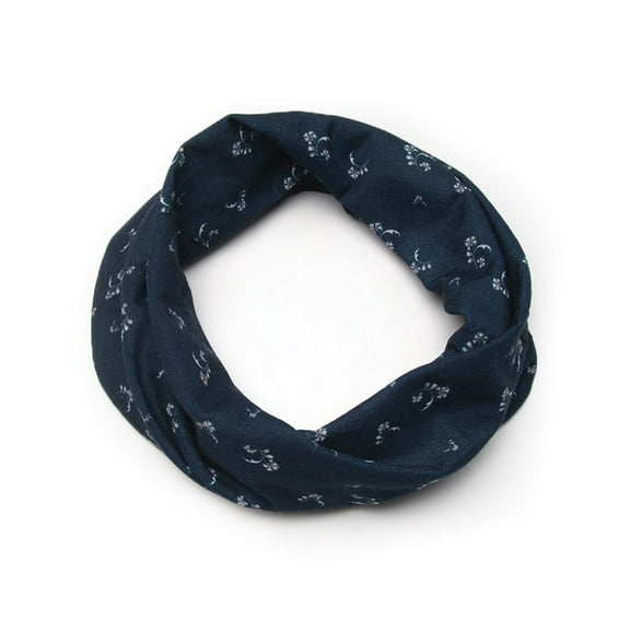 Banded Infinity Headwrap Summer Night Navy Blue Boho Headband Bohemian Chic Hair Style