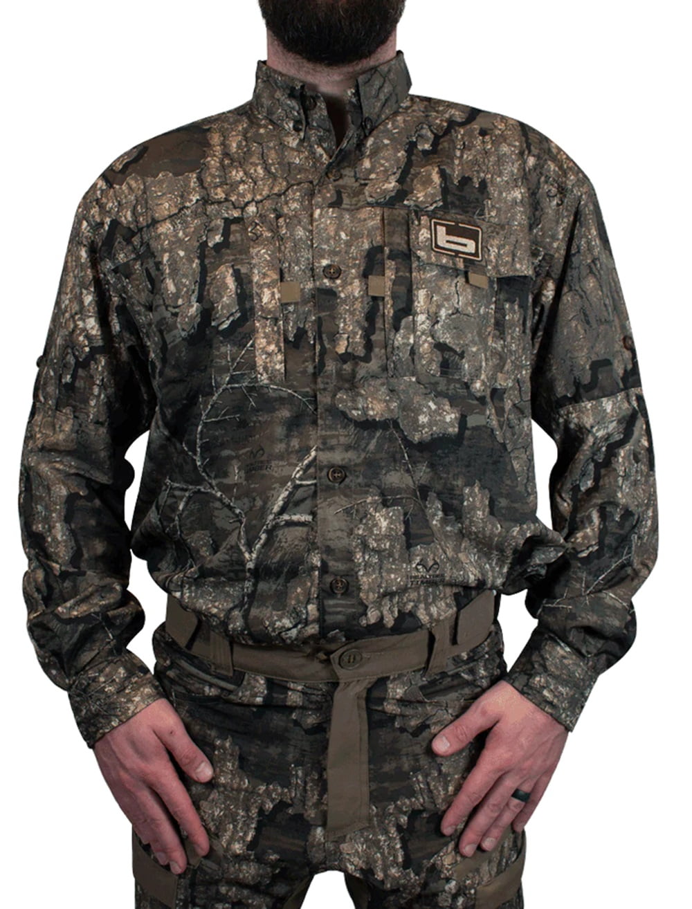 Timber Pattern Shirts Banded Lightweight Vented Hunting Long Sleeve Shirt Timber in size 2X ...