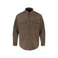 thumbnail image 1 of Banded Men's Essential Flex Camp Long Sleeve Shirt Marsh Brown Large, 1 of 3