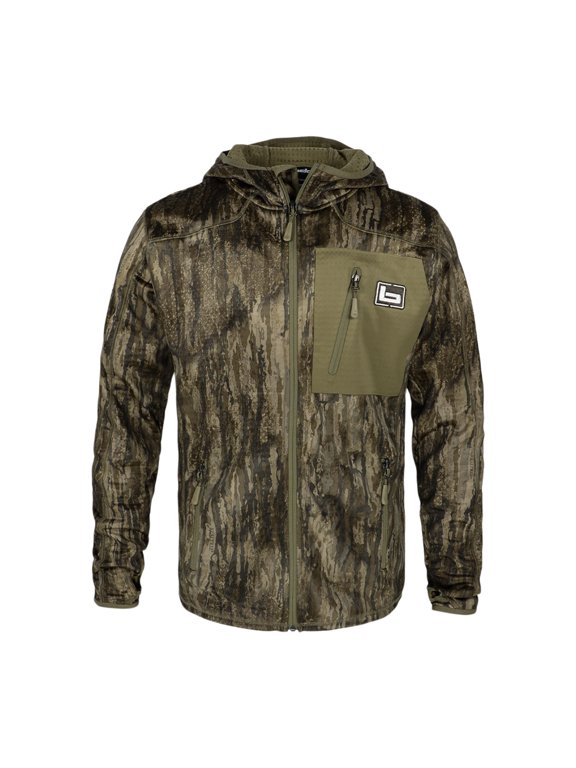 Men's Hooded Mid-Layer Fleece Jacket, Color: Legacy, Size: Medium
