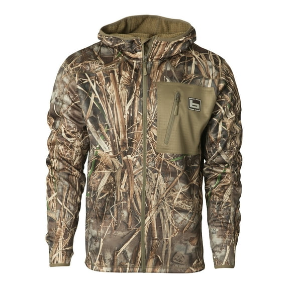 BANDED Men's Hooded Mid-Layer Fleece Jacket, Color: MAX7, Size: 2XL