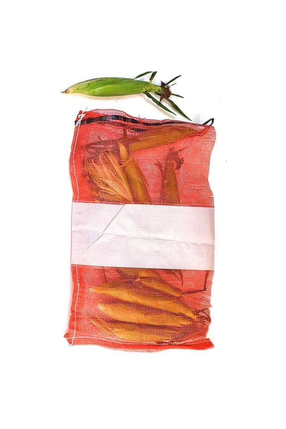 Banded Mesh Bags 18" x 30" - Produce Bags - Onion Bags - Bags for Trash on Kayak or Canoe - Mesh Storage Bags - 10 Bags