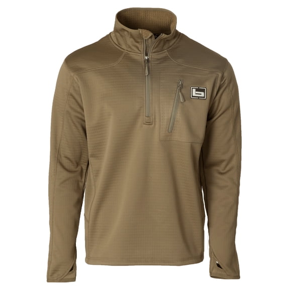 BANDED Men's 1/4 Zip Mid Layer Fleece Pullover, Color: Spanish Moss, Size: S