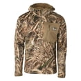thumbnail image 1 of Banded Mid-Layer Fleece Quarter-Zip Pullover Hoodie Max 5 XL, 1 of 3