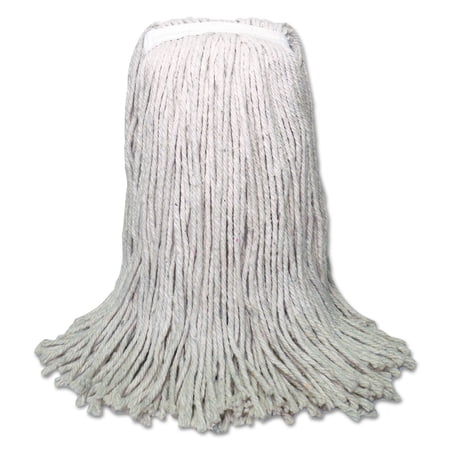 Boardwalk? Banded Mop Head, Cotton, Cut-End, White, 16oz, 12/Carton