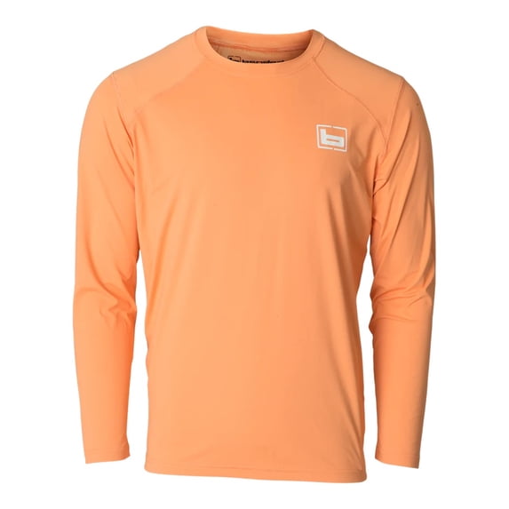 Banded Performance Adventure Shirt Mock Neck Salmon in size Small