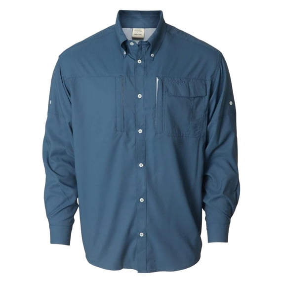 Banded Performance Fishing Shirt Dark Denim in size 3X-Large