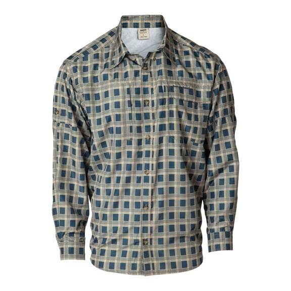 Banded Performance Fishing Shirt Nightshadow Plaid in size Medium