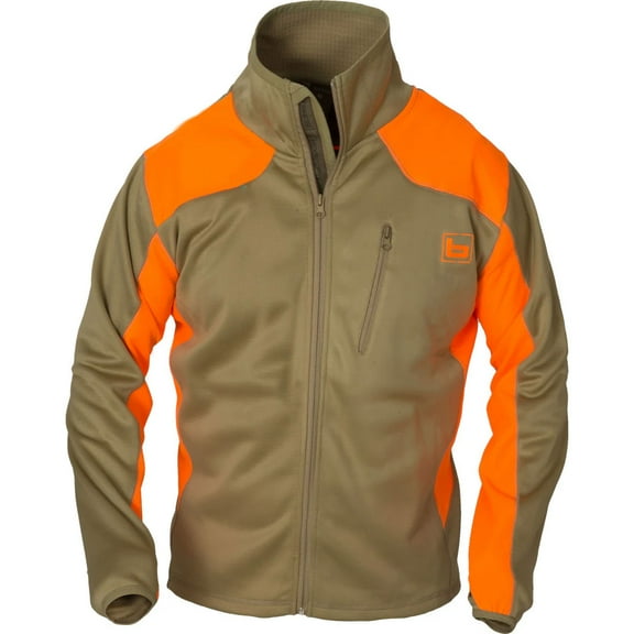 BANDED Men's Softshell Full Zip Jacket, Color: Blaze, Size: S (B1010023-BLZ-S)