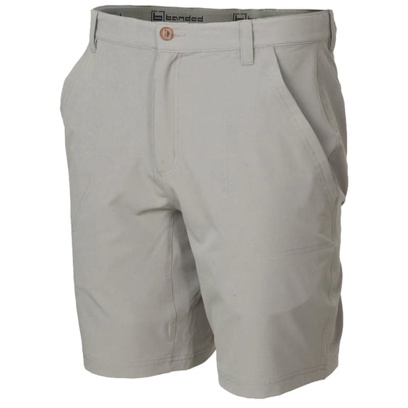 Banded Stretchable Swag Short Smoke in size 30
