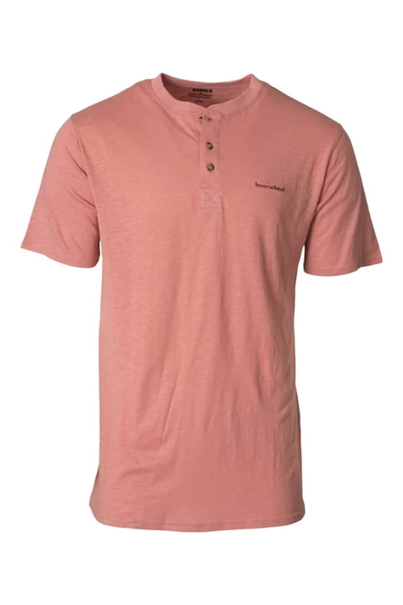 Whiskey Creek Short-Sleeve Henley T-Shirt Ash Red in size 2X-Large