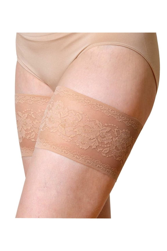 Thigh Bands-Beige PEONY, Size XX-Large