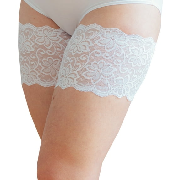 Bandelettes Thigh Bands - White DOLCE, Size XX-Large