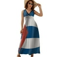 thumbnail image 1 of Bandera Cubana Dress Fashion Boho Beach Long Dresses Female Party Printed Maxi Dress, 1 of 9