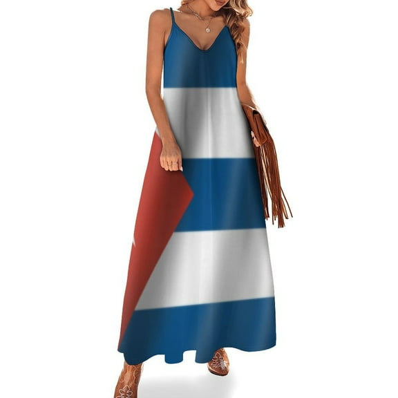 Bandera Cubana Sleeveless Dress Loose Women's Dress Dresses Luxury Evening Dresses