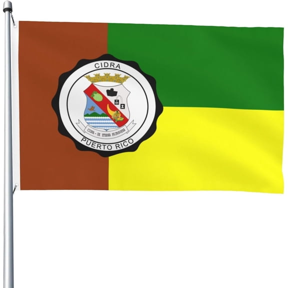 Bandera De Cidra, Puerto Rico Flag 4x6 Ft Double Sided Flags Outdoor Durable Banner Home Yard Decoration Flag 4by6 Flags