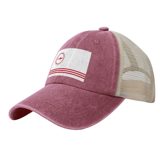 Bandera Raramuri Baseball Cap Trucker Hat For Men Women Adjustable Outdoor Denim Mesh Hat