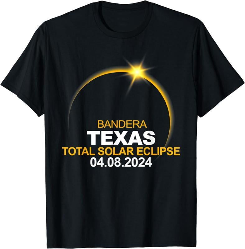 Bandera Texas Total Solar Eclipse 2024 Tshirt