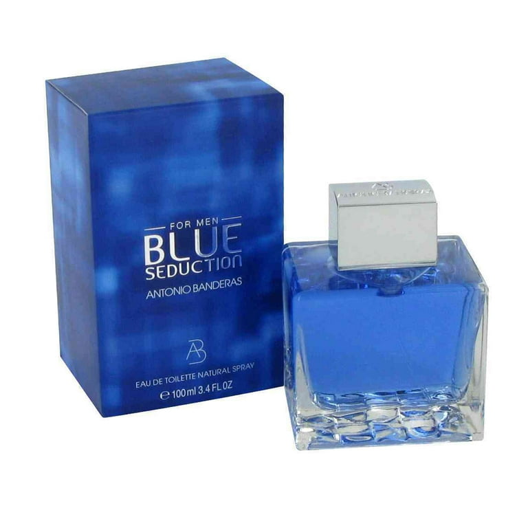 Antonio Banderas 457404 Blue Seduction Eau de Toilette Spray for Men - 3.4 fl oz