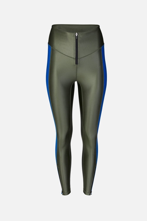 All Access OLIVE/BRISK BLUE Ultra High Rise Zip Front Legging 1X