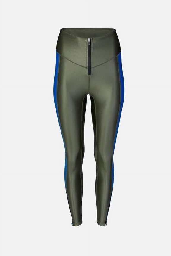 All Access OLIVE/BRISK BLUE Ultra High Rise Zip Front Legging 2X
