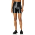 thumbnail image 1 of Bandier BLACK SHINE All Access Center Stage 6in Biker Shorts, US 2X, 1 of 2