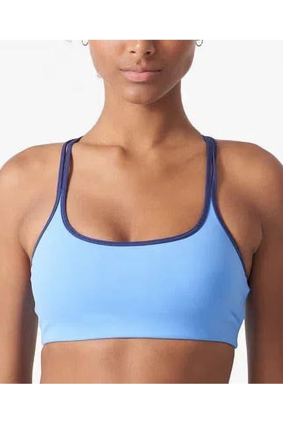CORNFLOWER BLUE/NAVY All Access Strappy Chorus Bra, US 1X