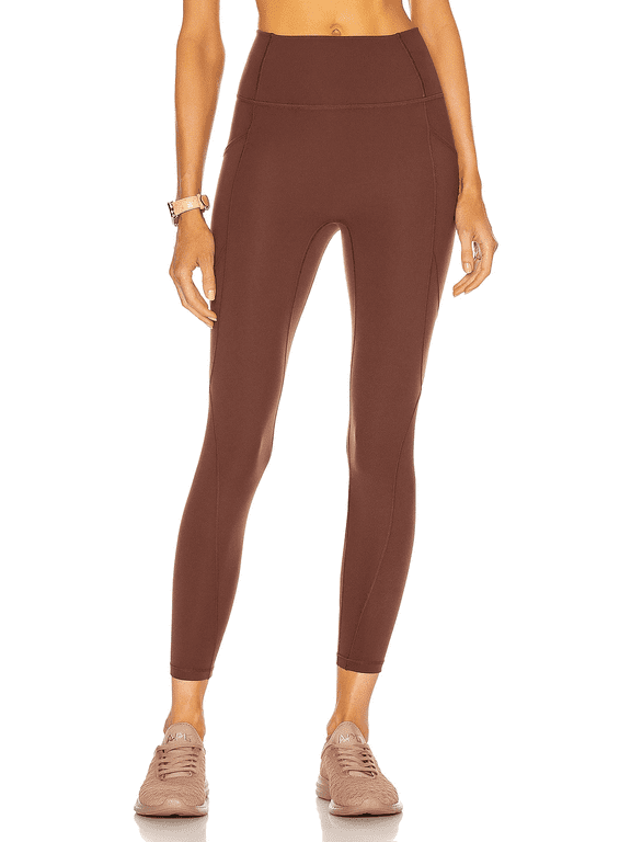 Bandier Le Ore TRUFFLE Lucca High Rise Pocket Leggings, US 1X