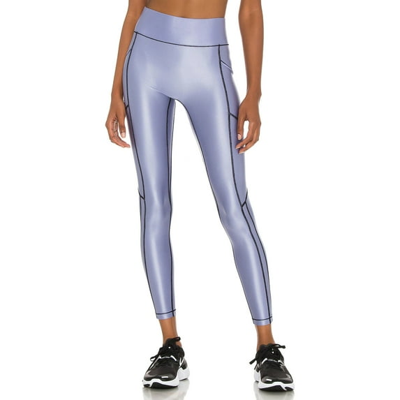 Bandier PERI SHINE/BLACK All Access High Waisted Pocket Leggings, US 2X-Large