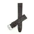 thumbnail image 1 of Bandini 12mm Womens Italian Alligator Pattern Watch Strap - Brown - Semi-Glossy Finish - Classic, 1 of 5